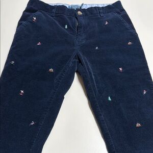 Kiel James Patrick Navy corduroy with Embroidered Accents
